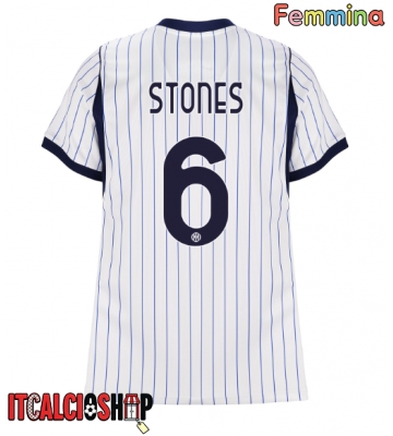 Inter Milan John Stones #6 Seconda Maglia Femmina 2026-27 Manica Corta Inter Milan John Stones #6 Seconda Maglia Femmina 2026-27 Manica Corta